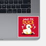 What The Duck-None-Glossy-Sticker-NemiMakeit