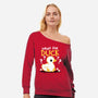 What The Duck-Womens-Off Shoulder-Sweatshirt-NemiMakeit