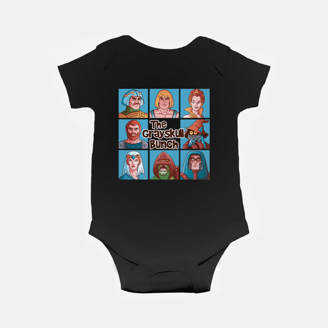 The Grayskull Bunch-Baby-Basic-Onesie-Skullpy