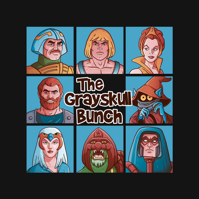 The Grayskull Bunch-Womens-V-Neck-Tee-Skullpy