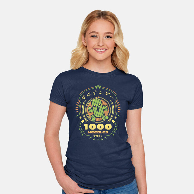 Cactuar Needles-Womens-Fitted-Tee-LAGELANTEE