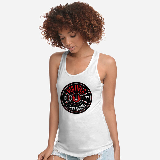 Red Five's Flight School-Womens-Racerback-Tank-BadBox