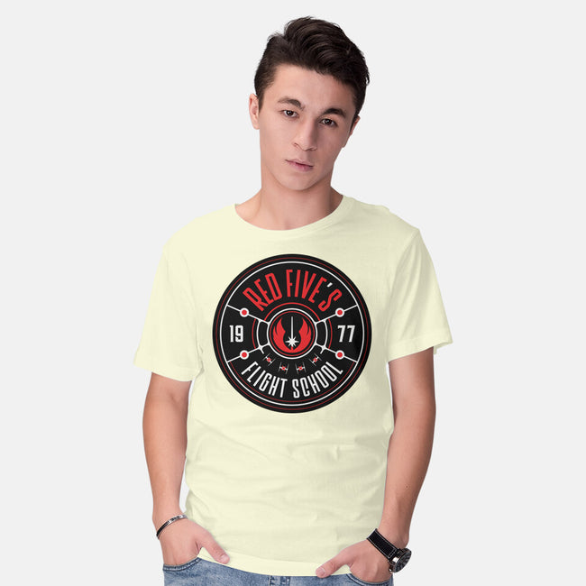 Red Five's Flight School-Mens-Basic-Tee-BadBox