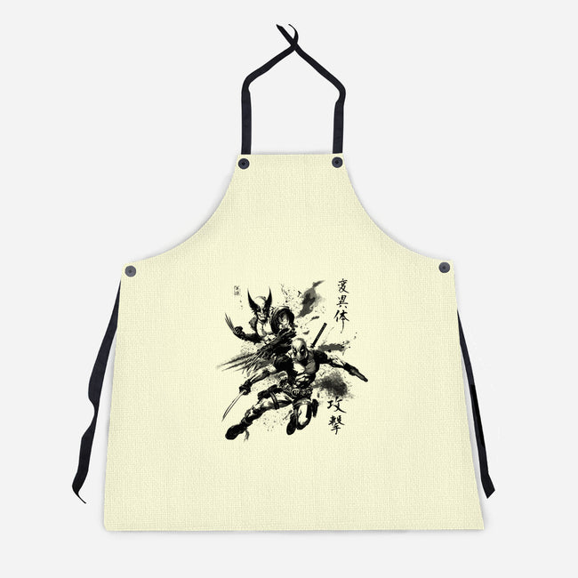 Mutants In Action-Unisex-Kitchen-Apron-ddjvigo