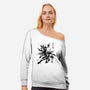 Mutants In Action-Womens-Off Shoulder-Sweatshirt-ddjvigo