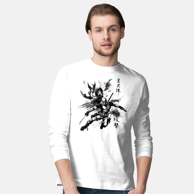 Mutants In Action-Mens-Long Sleeved-Tee-ddjvigo