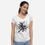 Mutants In Action-Womens-V-Neck-Tee-ddjvigo