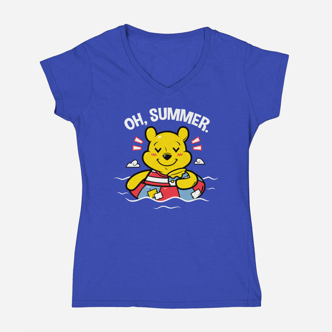 Summer Honey-Womens-V-Neck-Tee-krisren28