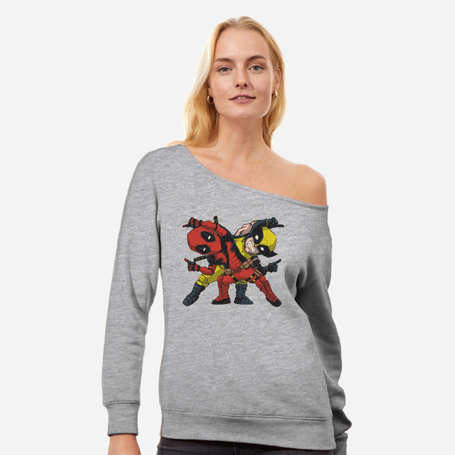 Fusion-Womens-Off Shoulder-Sweatshirt-Betmac