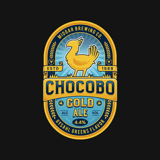 Chocobo Gold Beer Emblem-Womens-Racerback-Tank-LAGELANTEE