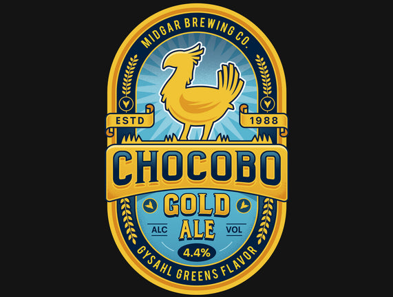 Chocobo Gold Beer Emblem