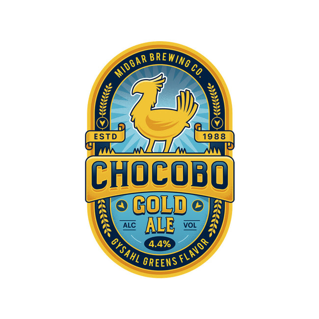 Chocobo Gold Beer Emblem-Baby-Basic-Tee-LAGELANTEE