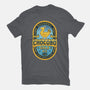 Chocobo Gold Beer Emblem-Womens-Fitted-Tee-LAGELANTEE