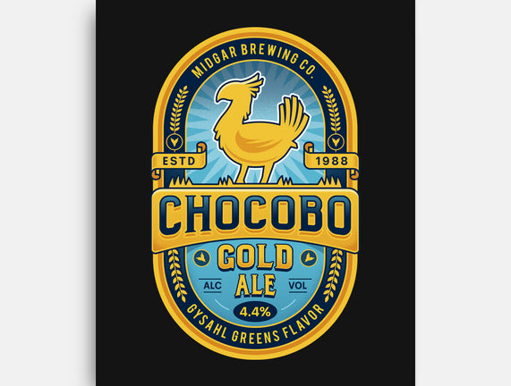 Chocobo Gold Beer Emblem