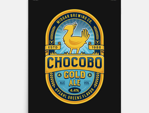 Chocobo Gold Beer Emblem