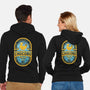 Chocobo Gold Beer Emblem-Unisex-Zip-Up-Sweatshirt-LAGELANTEE