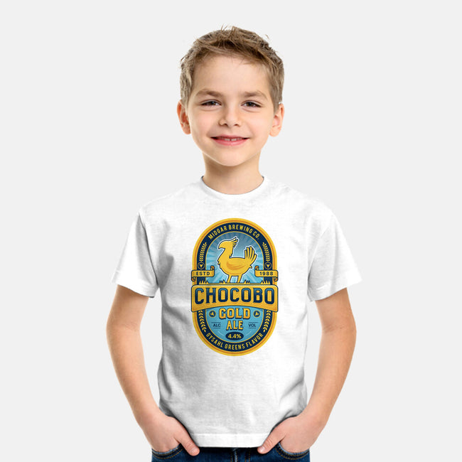 Chocobo Gold Beer Emblem-Youth-Basic-Tee-LAGELANTEE