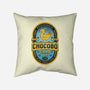 Chocobo Gold Beer Emblem-None-Removable Cover w Insert-Throw Pillow-LAGELANTEE