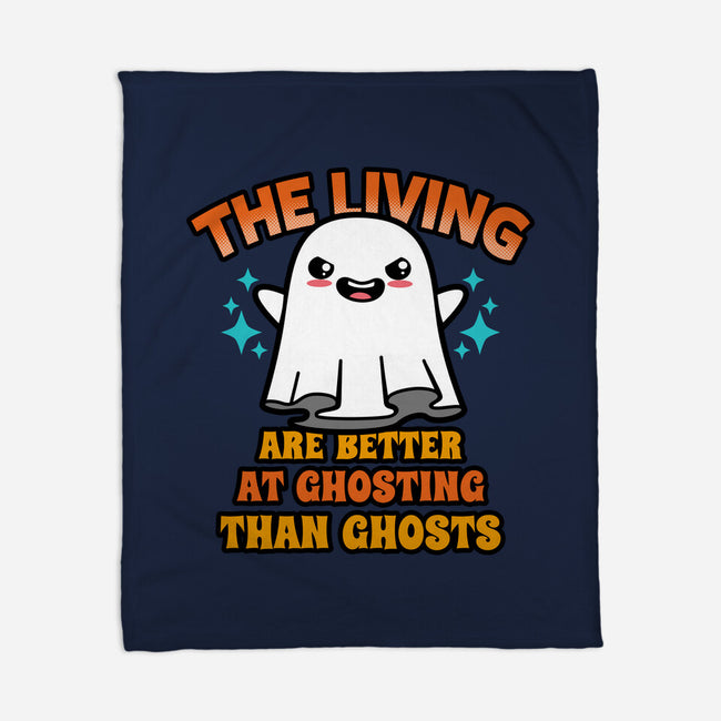 The Living Are Better At Ghosting-None-Fleece-Blanket-Boggs Nicolas