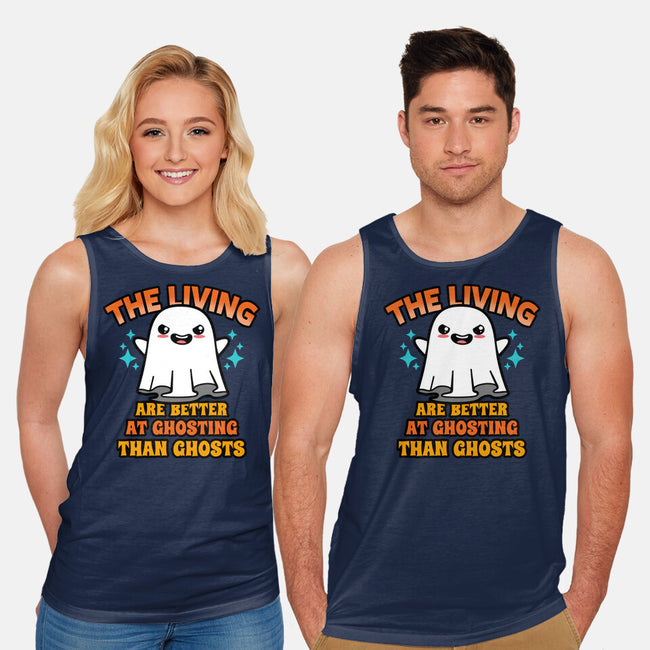 The Living Are Better At Ghosting-Unisex-Basic-Tank-Boggs Nicolas