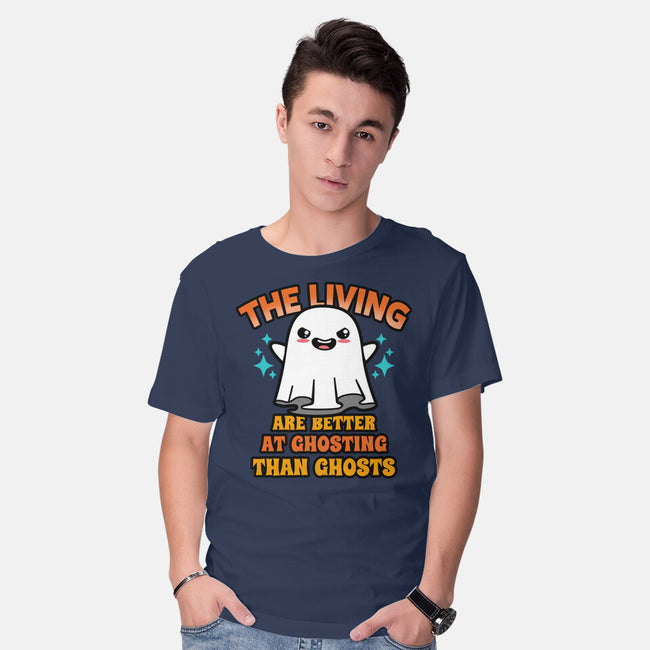 The Living Are Better At Ghosting-Mens-Basic-Tee-Boggs Nicolas