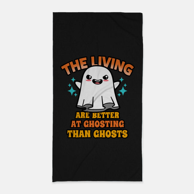 The Living Are Better At Ghosting-None-Beach-Towel-Boggs Nicolas