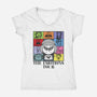 Emotions Tour-Womens-V-Neck-Tee-Claudia