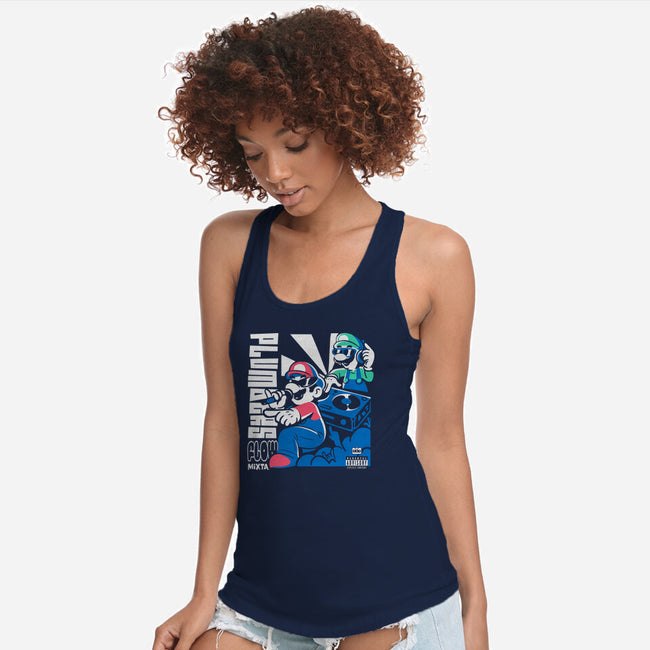 Plumbers Flow Mixtape-Womens-Racerback-Tank-estudiofitas