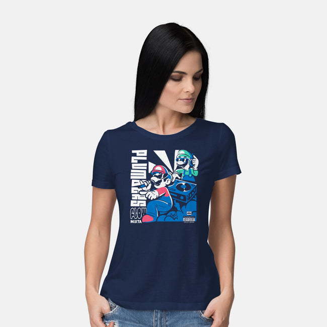 Plumbers Flow Mixtape-Womens-Basic-Tee-estudiofitas