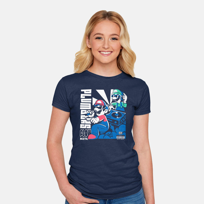 Plumbers Flow Mixtape-Womens-Fitted-Tee-estudiofitas