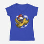 Super Beagle Bros-Womens-V-Neck-Tee-Studio Mootant