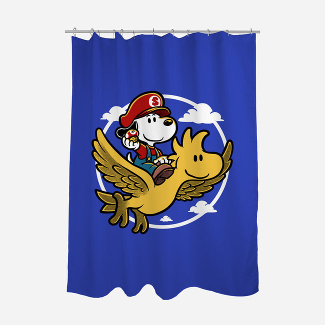 Super Beagle Bros-None-Polyester-Shower Curtain-Studio Mootant