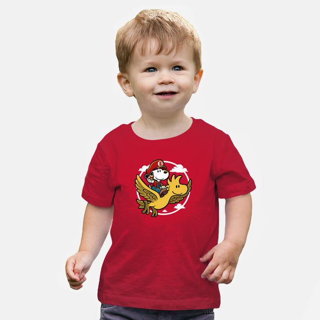 Super Beagle Bros-Baby-Basic-Tee-Studio Mootant