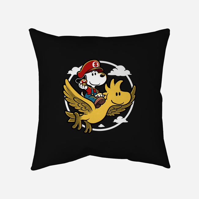 Super Beagle Bros-None-Removable Cover-Throw Pillow-Studio Mootant