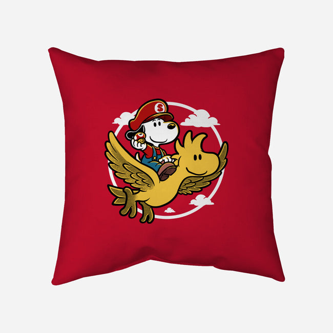 Super Beagle Bros-None-Removable Cover-Throw Pillow-Studio Mootant