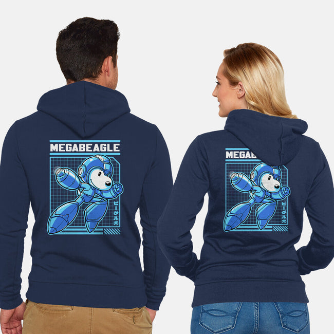 Mega Beagle Videogame-Unisex-Zip-Up-Sweatshirt-Studio Mootant