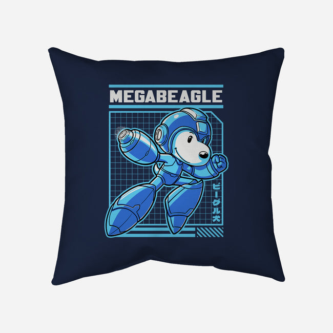 Mega Beagle Videogame-None-Removable Cover w Insert-Throw Pillow-Studio Mootant