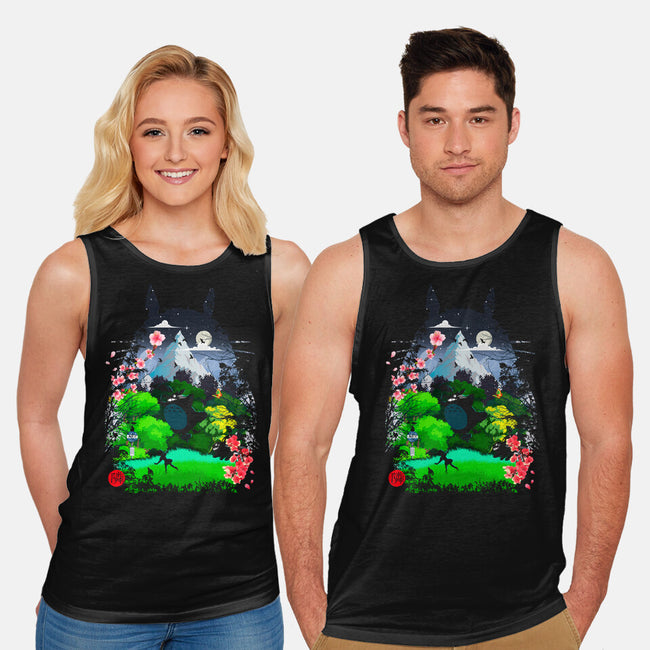 Neighbors And Friends-Unisex-Basic-Tank-Arinesart