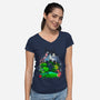 Neighbors And Friends-Womens-V-Neck-Tee-Arinesart