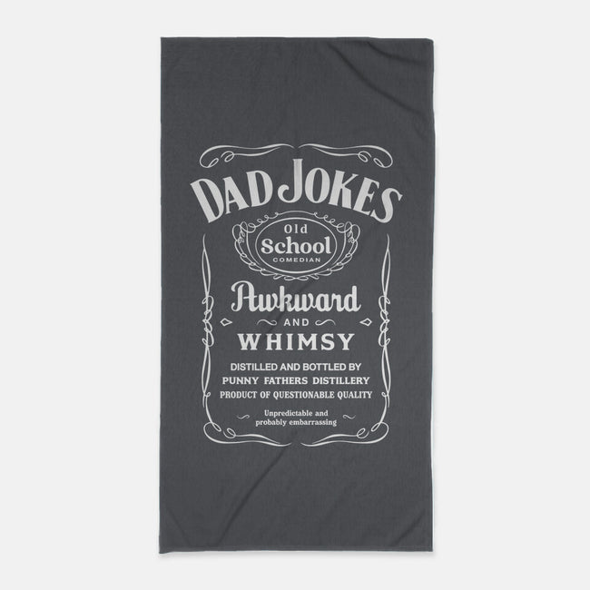 Dad Jokes Distillery-None-Beach-Towel-retrodivision