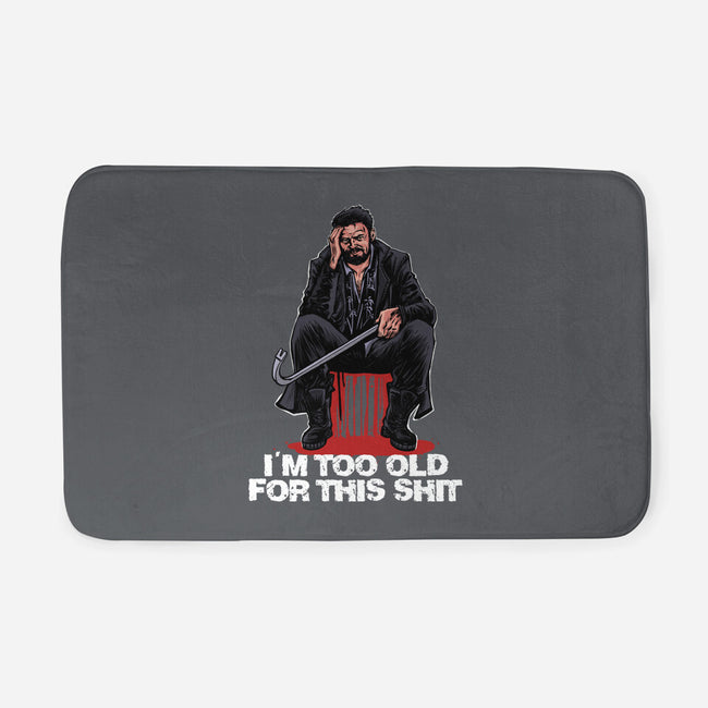 Butcher Is Too Old-None-Memory Foam-Bath Mat-zascanauta