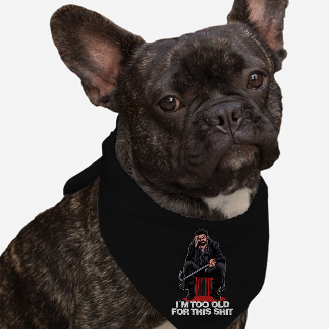 Butcher Is Too Old-Dog-Bandana-Pet Collar-zascanauta