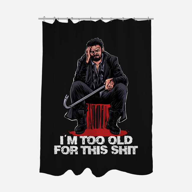 Butcher Is Too Old-None-Polyester-Shower Curtain-zascanauta