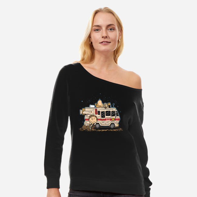 Lone Star And Barf-Womens-Off Shoulder-Sweatshirt-demonigote