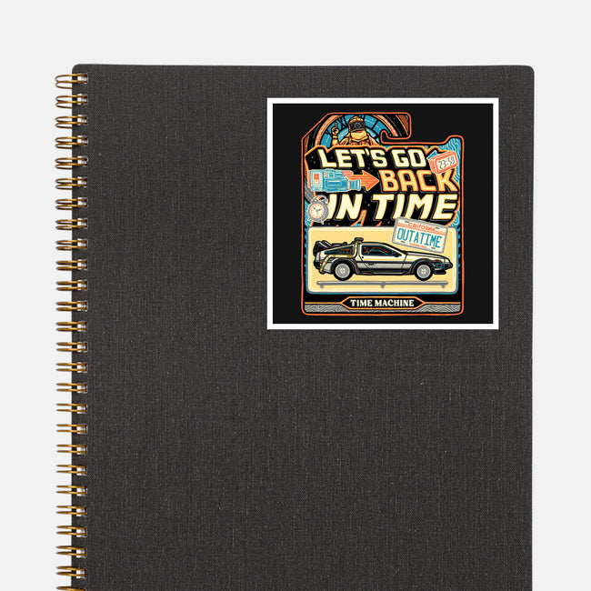 Time Machine Vehicle-None-Glossy-Sticker-glitchygorilla