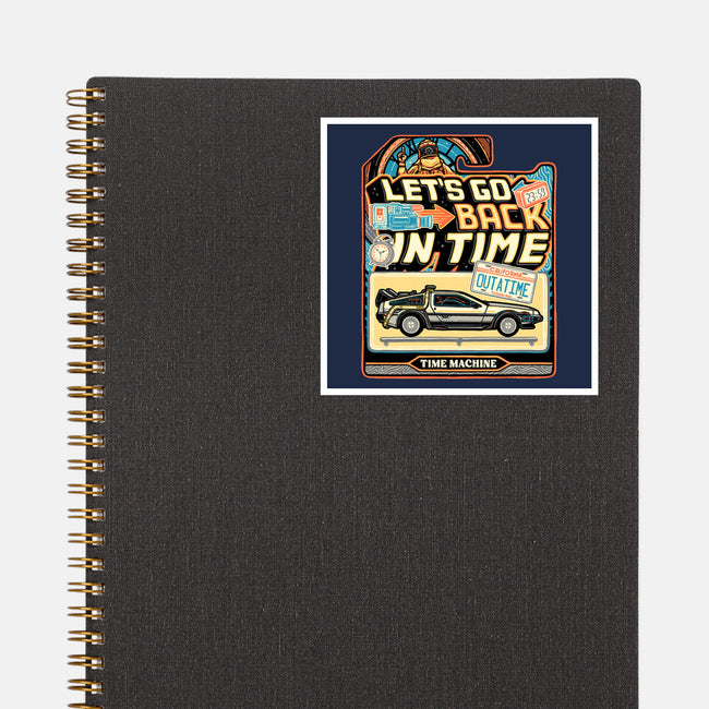 Time Machine Vehicle-None-Glossy-Sticker-glitchygorilla