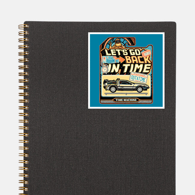 Time Machine Vehicle-None-Glossy-Sticker-glitchygorilla