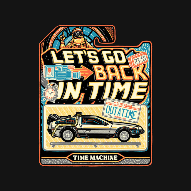 Time Machine Vehicle-None-Fleece-Blanket-glitchygorilla