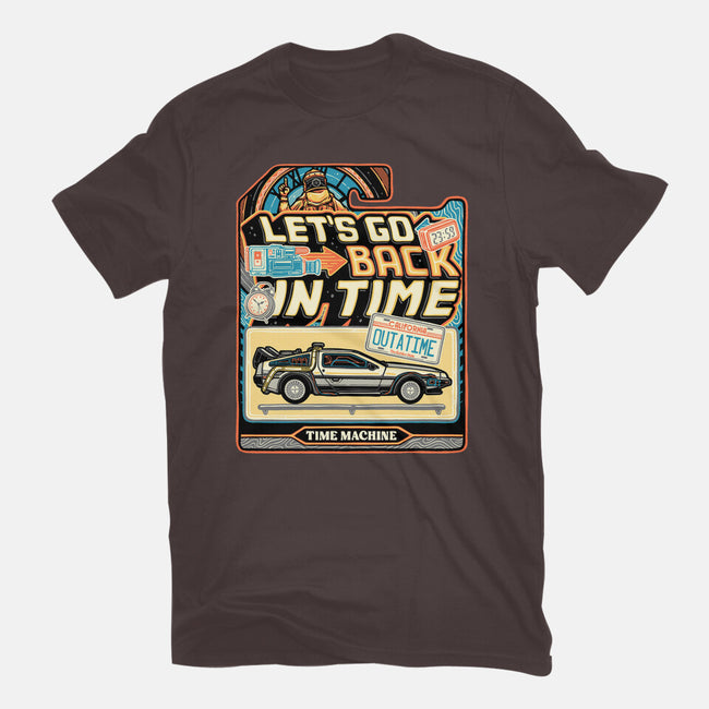 Time Machine Vehicle-Womens-Basic-Tee-glitchygorilla