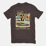 Time Machine Vehicle-Womens-Basic-Tee-glitchygorilla